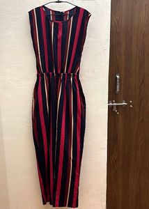 Striped Jumpsuit with pockets