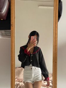 Anime inspired cropped blazer