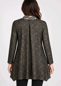 Stylish Tunic Top with sewed Scarf