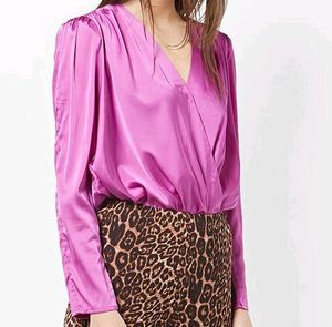 Satin Wrap Bodysuit