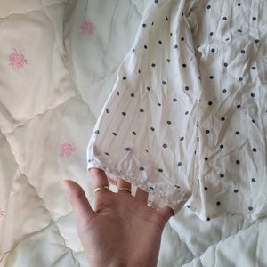 Elegant Polka Dot Blouse