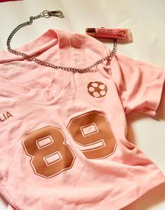 Pink Y2k Italia 89 baby tee