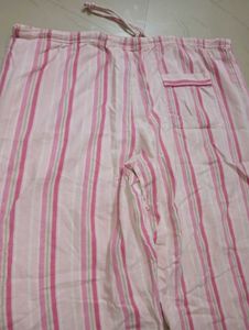 Pink Striped Pajama Pants