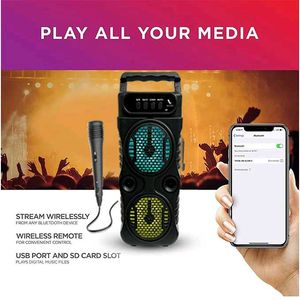 Portable Karaoke Speaker with Mic