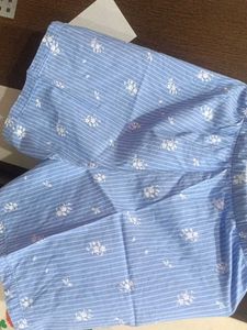 Blue jockey Striped Pajama Shorts
