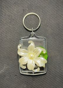 Flower and beads Keychains