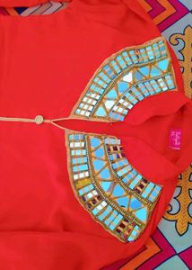 Embellished Red Tunic