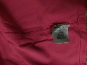 Men’s Burberry London Magenta Red Long-Sleeve Butt