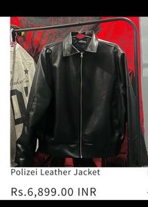 Men’s poloize Leather Jacket