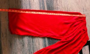 Pure Red Palazzo Suit No Damage Some Time Use