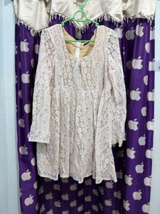 Elegant Lace Overlay Dress