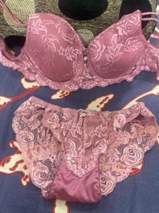 Lace Padded Bra and Panty set