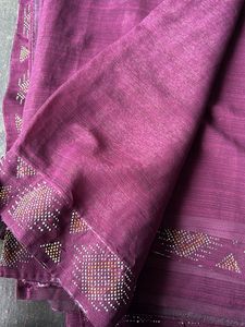 Beautiful Purple Embellished Saree
