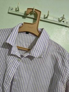 Striped Button-Up Shirt