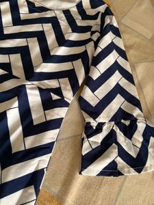 Chic Chevron Print Gown