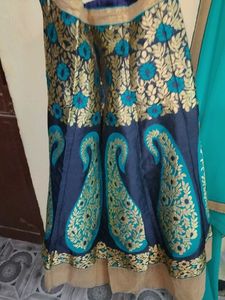 Stylish Teal Blue Lehenga with Dupatta