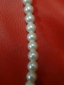 Imitation White Beads Kundan Jwellary