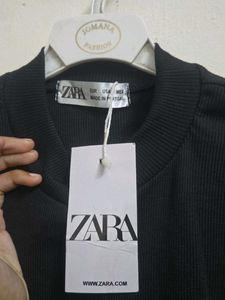 Black Ruched Top