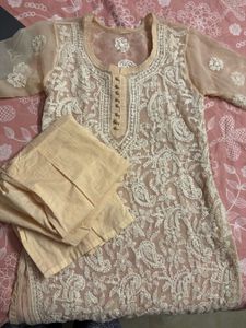 Elegant Chikankari Kurta Set