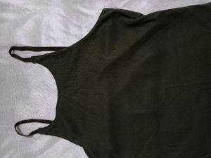 Olive Green Ribbed Tank Top