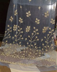 Embroidery Grey Net