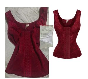 Burgundy Lace Corset Shapewear Top