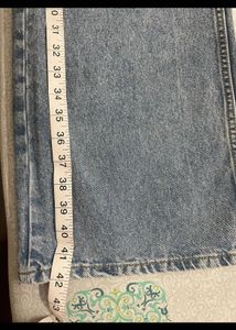 H&amp;M Wide Leg Blue Denim Jeans