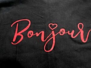 Cute Bonjour Graphic T-Shirt