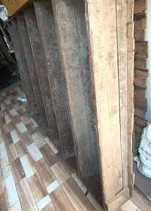 Vintage Wooden Shelving Unit Old Stock Very Heavy
