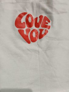 Cute "Love You" Heart Graphic Tee