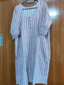 Elegant Striped Cotton Kurta