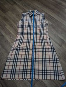 Burberry Plaid Shirt Dress