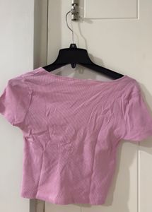 Black Chic Navy Twist Front V-Neck Top