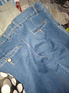 Classic Blue High Waist Denim Jeans