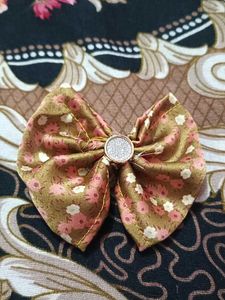 Floral Hair Bow Clip
