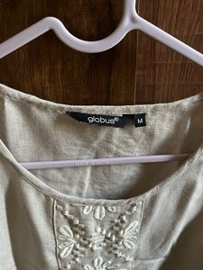 Embroidered Sleeveless Top