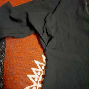 Embroidered Black Abaya