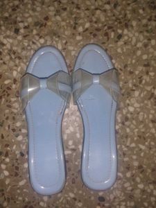 Cute Blue Bow Sandal