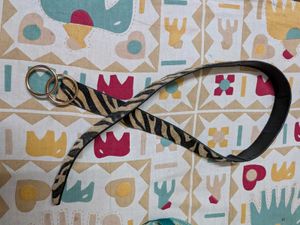 Stylish Zebra Print Belt
