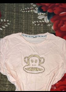Pull &amp; Bear Monkey Graphic Tee