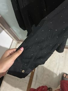 Utsa (westside) Black Studded Shirt
