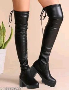 Chunky Heel Over-the-Knee Boots