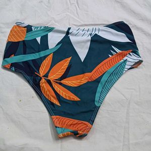 High-Waisted⚛️ Tropical Print Bikini