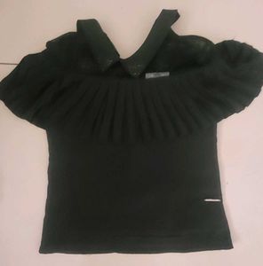 Partywear Velvet Skirt And Designer Top Combo