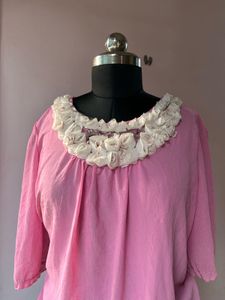 Pink Ruffled Top
