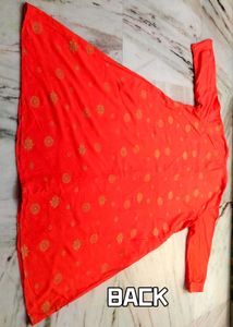 🧡Orange Printed Kurta