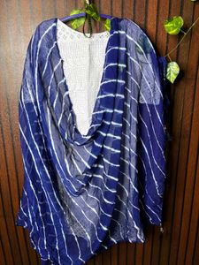 Blue & White kurta