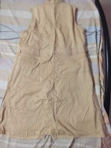 Khaki Utility Vest Dress