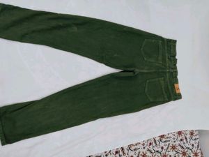 Olive Green Corduroy Pants