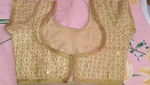 Embroidered Golden Blouse